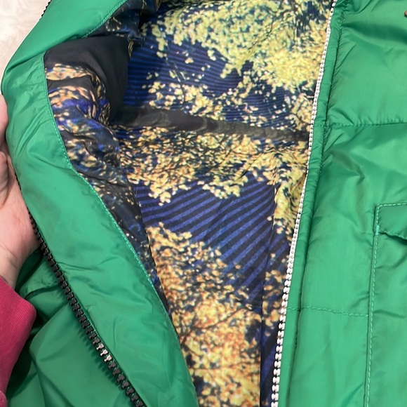 Volcom green winter retro puffy vest - Picture 5 of 6